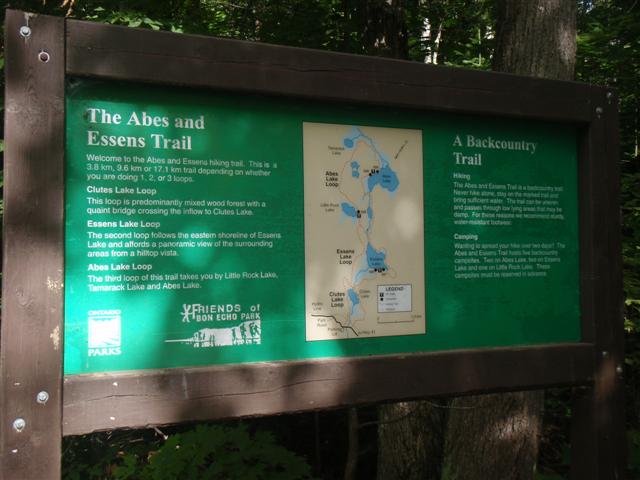 Abes and Essens Trail Sign