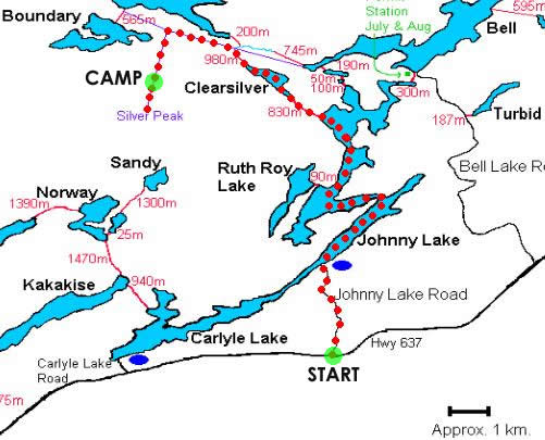 Silver Peak Route Map