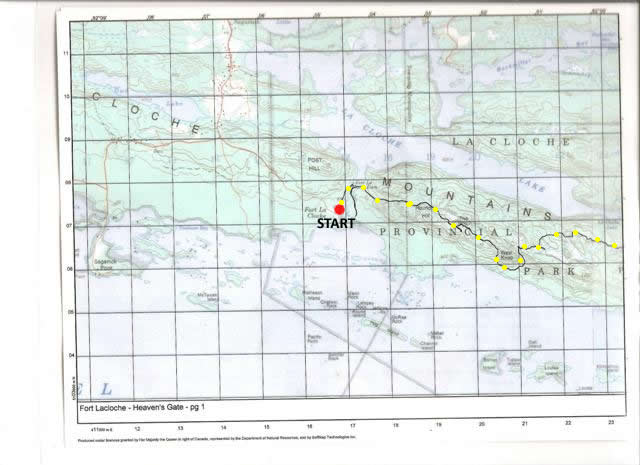 Heavens Gate Trail Map