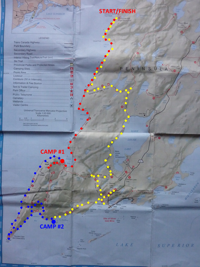 Sleeping Giant Trail Map